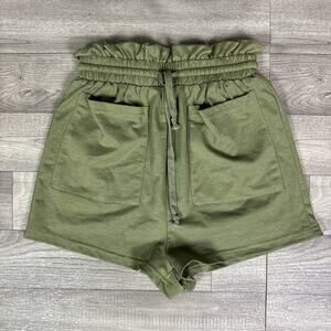 Superdown Kirra French Terry Shorts Olive Green sz XS